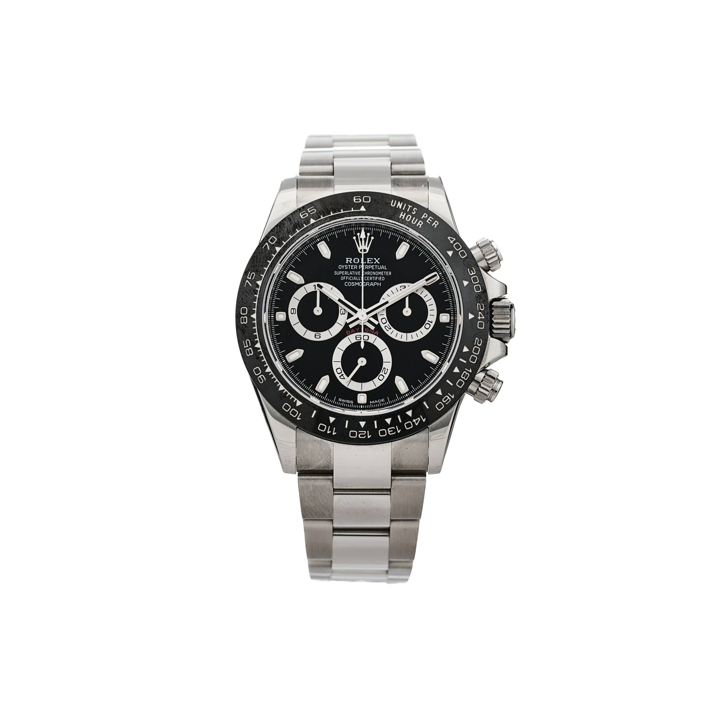 ROLEX STAINLESS STEEL 40MM OYSTER PERPETUAL COSMOGRAPH DAYTONA WATCH BLACK 116500LN ROLEX STAINLESS STEEL 40MM OYSTER PERPETUAL COSMOGRAPH DAYTONA WATCH BLACK 116500LN